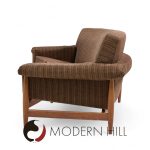 Johannes Andersen for Trensum Danish Teak Curved "tv" Sofa | Mid Century Modern Furniture - Mid Century Furniture Chicago Johannes Andersen for Trensum Danish Teak Curved "tv" Sofa