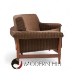 Johannes Andersen for Trensum Danish Teak Curved "tv" Sofa | Mid Century Modern Furniture - Mid Century Furniture Chicago Johannes Andersen for Trensum Danish Teak Curved "tv" Sofa