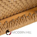 Jorgen Henrik Moller for J.l. Moller Mobelfabrik Mid Century Danish Teak and Paper Cord Dining Chairs - Pair