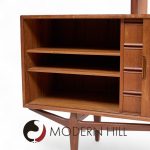 Knud Nielsen Mid Century Danish Teak Credenza and Hutch