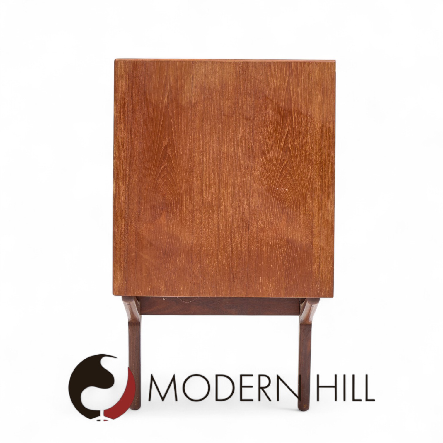 Knud Nielsen Mid Century Danish Teak Credenza and Hutch