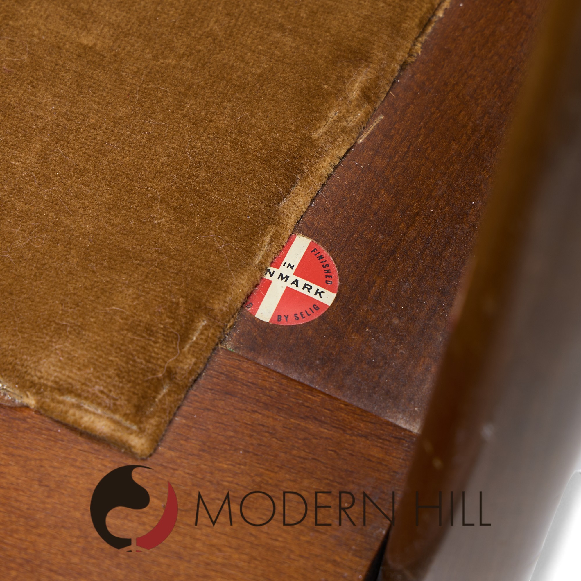 Kofod Larsen for Selig Mid Century Walnut Sofa