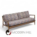 Kofod Larsen for Selig Mid Century Walnut Sofa | Mid Century Modern Furniture - Mid Century Furniture Chicago Kofod Larsen for Selig Mid Century Walnut Sofa