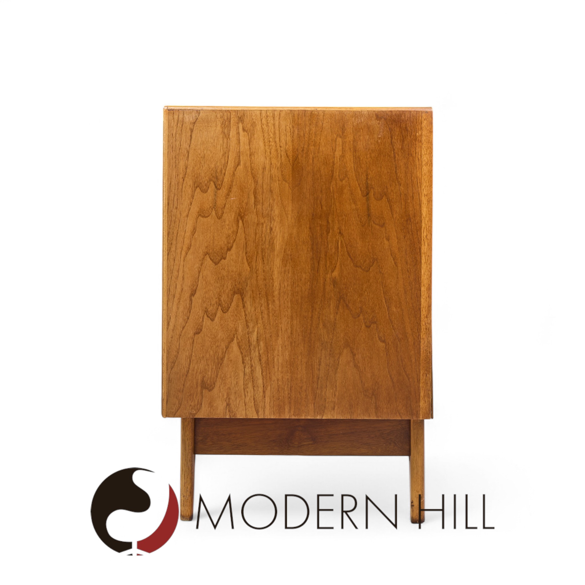 Lane Perception Mid Century Walnut Offset Credenza