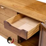 Lane Perception Mid Century Walnut Offset Credenza