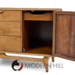 Lane Perception Mid Century Walnut Offset Credenza