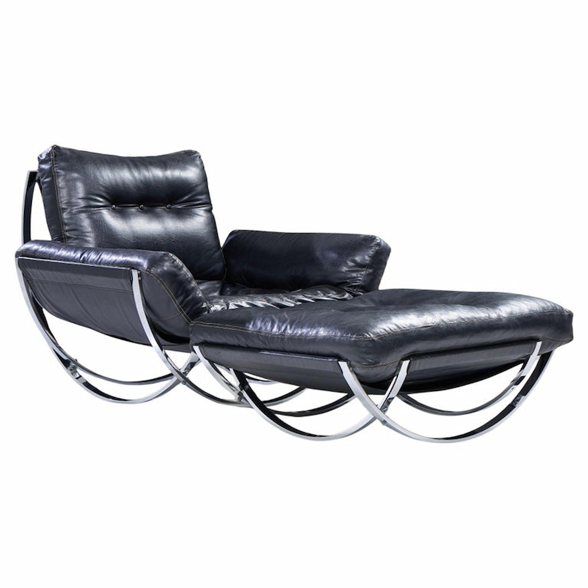 Lennart Bender Mid Century Apollo Chair and Ottoman