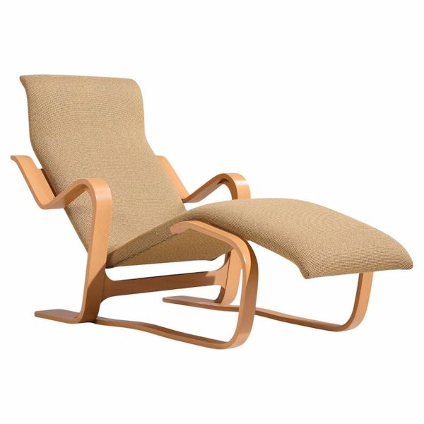 marcel breuer mid century bentwood chaise lounge
