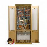 Mastercraft Mid Century Brass Vitrines Cabinet - Pair
