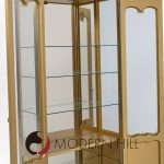 Mastercraft Mid Century Brass Vitrines Cabinet - Pair