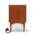 Mid Century Teak Tambour Buffet and Hutch