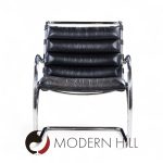 Mies Van Der Rohe for Knoll Mr Mid Century Black Leather Lounge Chairs - Pair | Mid Century Modern Furniture - Mid Century Furniture Chicago Mies Van Der Rohe for Knoll Mr Mid Century Black Leather Lounge Chairs - Pair