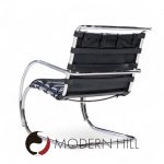 Mies Van Der Rohe for Knoll Mr Mid Century Black Leather Lounge Chairs - Pair | Mid Century Modern Furniture - Mid Century Furniture Chicago Mies Van Der Rohe for Knoll Mr Mid Century Black Leather Lounge Chairs - Pair