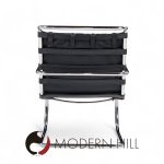 Mies Van Der Rohe for Knoll Mr Mid Century Black Leather Lounge Chairs - Pair | Mid Century Modern Furniture - Mid Century Furniture Chicago Mies Van Der Rohe for Knoll Mr Mid Century Black Leather Lounge Chairs - Pair