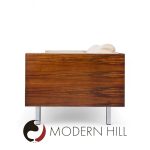 Milo Baughman Style Mid Century Rosewood Case Sofa