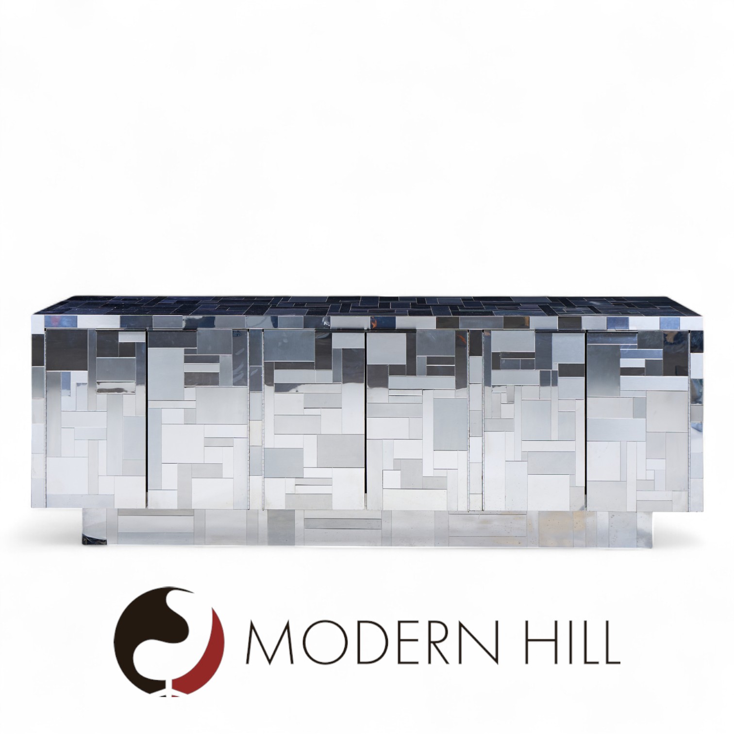 Paul Evans Cityscape Mid Century Chrome Credenza