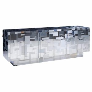 Paul Evans Cityscape Mid Century Chrome Credenza