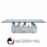 Paul Evans Cityscape Mid Century Chrome Dining Table | Mid Century Modern Furniture - Mid Century Furniture Chicago Paul Evans Cityscape Mid Century Chrome Dining Table