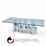 Paul Evans Cityscape Mid Century Chrome Dining Table | Mid Century Modern Furniture - Mid Century Furniture Chicago Paul Evans Cityscape Mid Century Chrome Dining Table