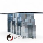 Paul Evans Cityscape Mid Century Chrome Dining Table | Mid Century Modern Furniture - Mid Century Furniture Chicago Paul Evans Cityscape Mid Century Chrome Dining Table
