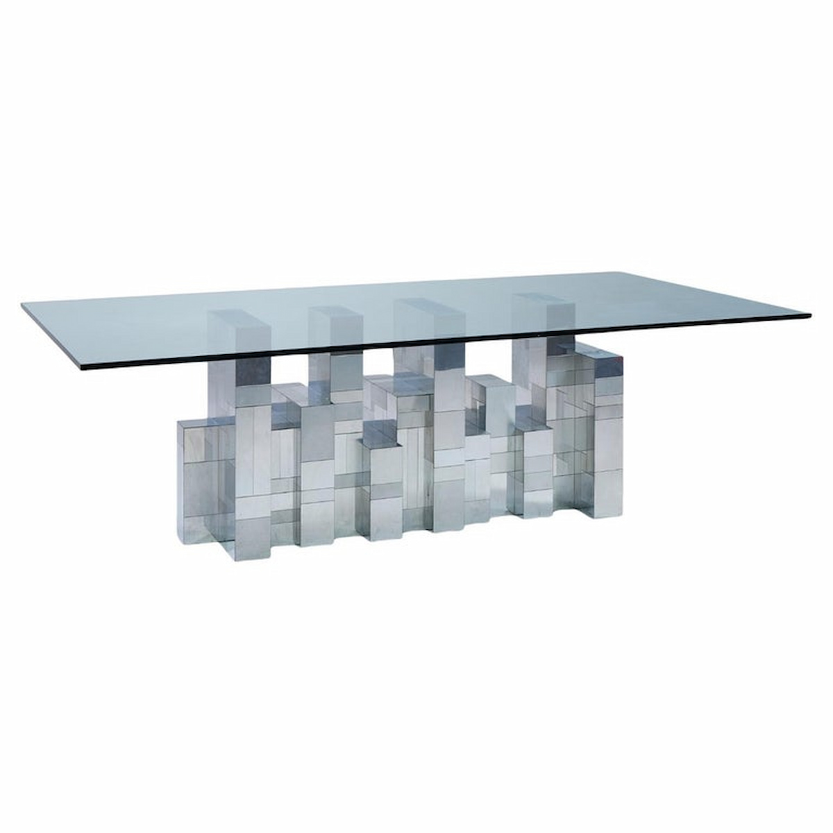 Paul Evans Cityscape Mid Century Chrome Dining Table