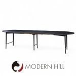 Paul Mccobb for Calvin mid Century Walnut and Brass Dining Table with 6 Leaves | Mid Century Modern Furniture - Mid Century Furniture Chicago Paul Mccobb for Calvin mid Century Walnut and Brass Dining Table with 6 Leaves