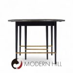Paul Mccobb for Calvin mid Century Walnut and Brass Dining Table with 6 Leaves | Mid Century Modern Furniture - Mid Century Furniture Chicago Paul Mccobb for Calvin mid Century Walnut and Brass Dining Table with 6 Leaves