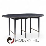 Paul Mccobb for Calvin mid Century Walnut and Brass Dining Table with 6 Leaves | Mid Century Modern Furniture - Mid Century Furniture Chicago Paul Mccobb for Calvin mid Century Walnut and Brass Dining Table with 6 Leaves