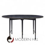 Paul Mccobb for Calvin mid Century Walnut and Brass Dining Table with 6 Leaves | Mid Century Modern Furniture - Mid Century Furniture Chicago Paul Mccobb for Calvin mid Century Walnut and Brass Dining Table with 6 Leaves