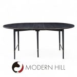 Paul Mccobb for Calvin mid Century Walnut and Brass Dining Table with 6 Leaves | Mid Century Modern Furniture - Mid Century Furniture Chicago Paul Mccobb for Calvin mid Century Walnut and Brass Dining Table with 6 Leaves