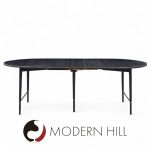 Paul Mccobb for Calvin mid Century Walnut and Brass Dining Table with 6 Leaves | Mid Century Modern Furniture - Mid Century Furniture Chicago Paul Mccobb for Calvin mid Century Walnut and Brass Dining Table with 6 Leaves