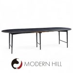 Paul Mccobb for Calvin mid Century Walnut and Brass Dining Table with 6 Leaves | Mid Century Modern Furniture - Mid Century Furniture Chicago Paul Mccobb for Calvin mid Century Walnut and Brass Dining Table with 6 Leaves