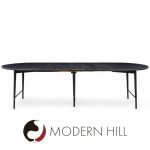 Paul Mccobb for Calvin mid Century Walnut and Brass Dining Table with 6 Leaves | Mid Century Modern Furniture - Mid Century Furniture Chicago Paul Mccobb for Calvin mid Century Walnut and Brass Dining Table with 6 Leaves