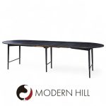 Paul Mccobb for Calvin mid Century Walnut and Brass Dining Table with 6 Leaves | Mid Century Modern Furniture - Mid Century Furniture Chicago Paul Mccobb for Calvin mid Century Walnut and Brass Dining Table with 6 Leaves
