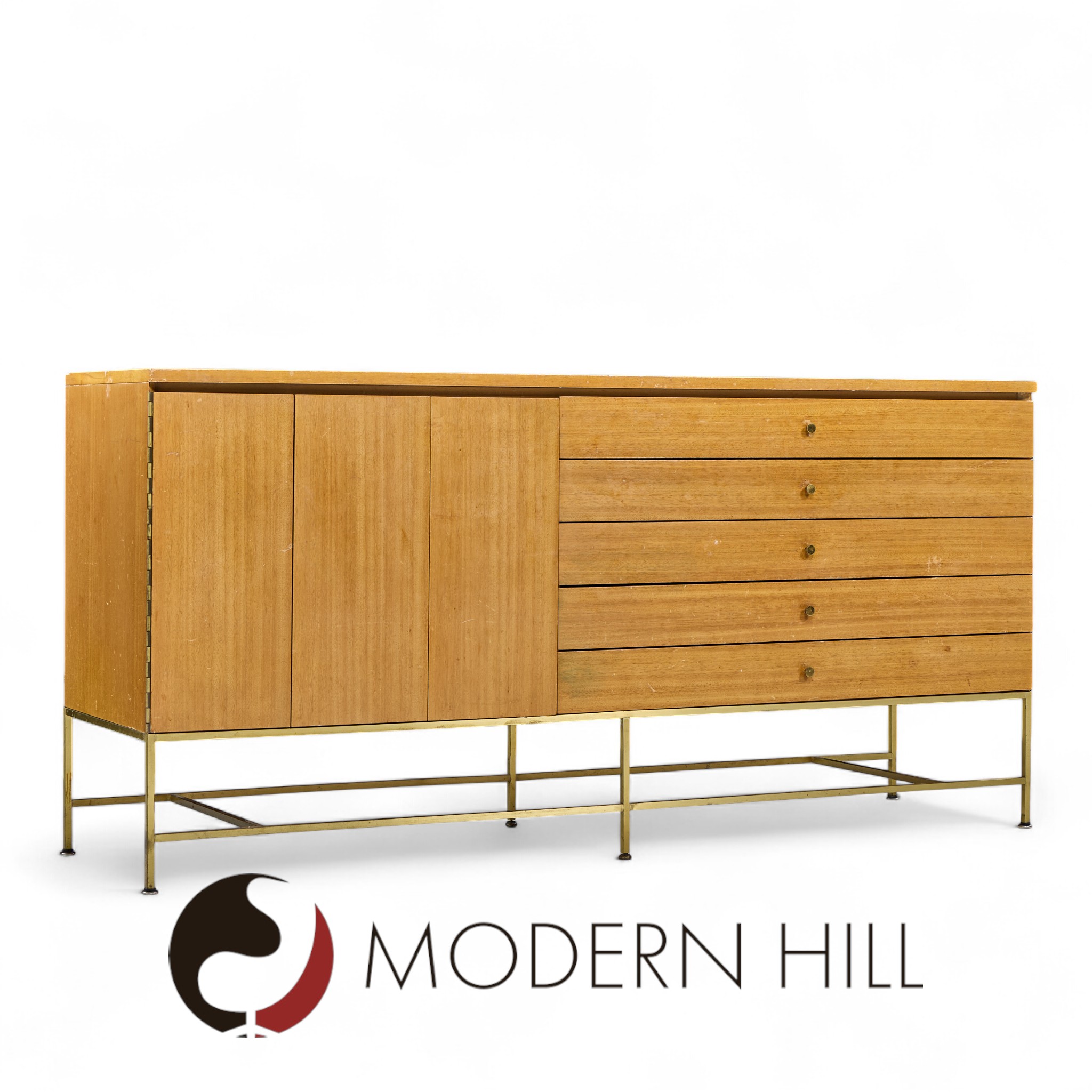 Paul Mccobb for Calvin Mid Century Buffet and Hutch