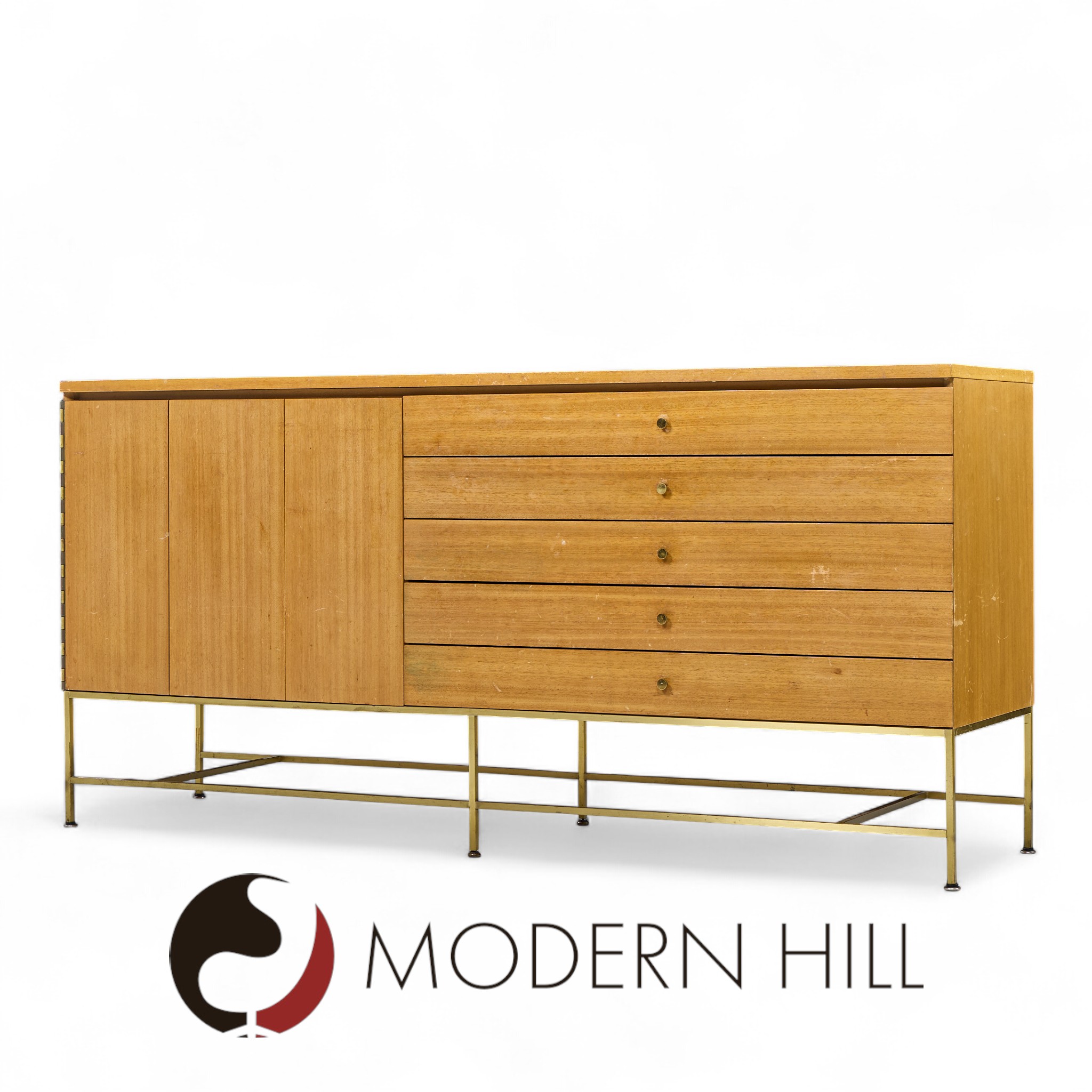 Paul Mccobb for Calvin Mid Century Buffet and Hutch