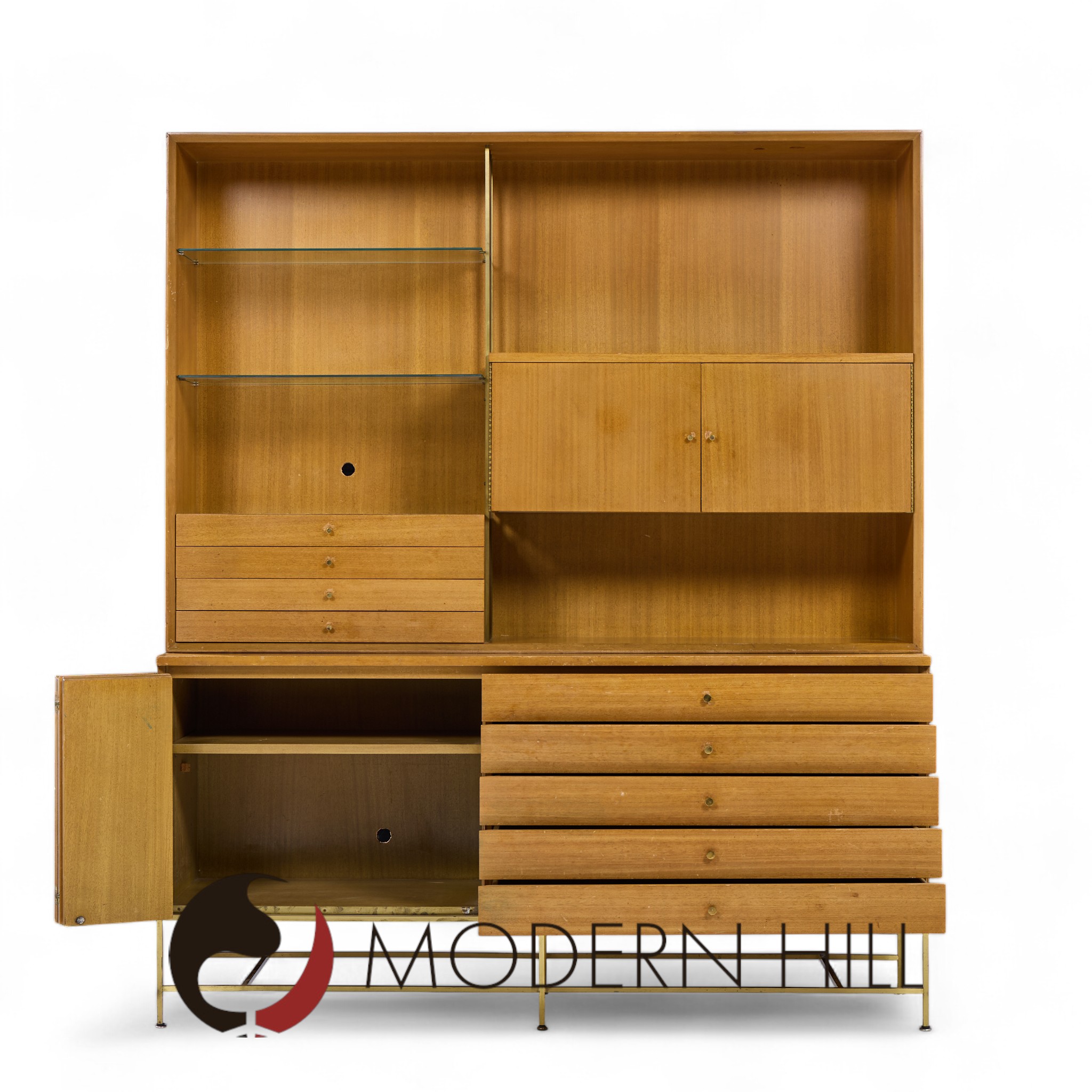 Paul Mccobb for Calvin Mid Century Buffet and Hutch