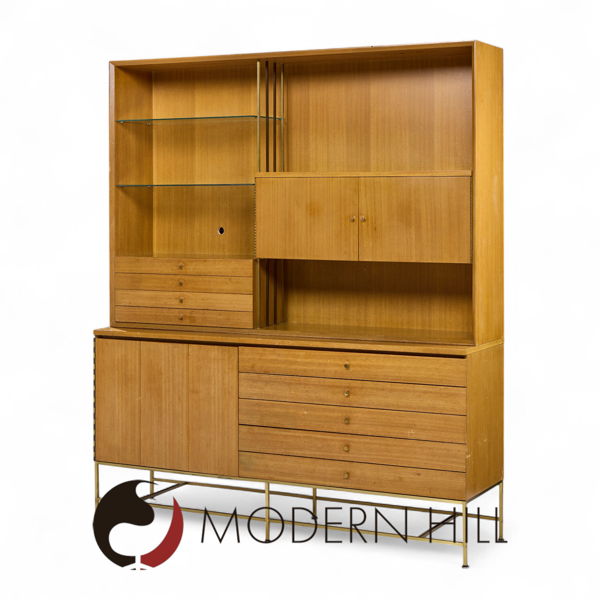 Paul Mccobb for Calvin Mid Century Buffet and Hutch