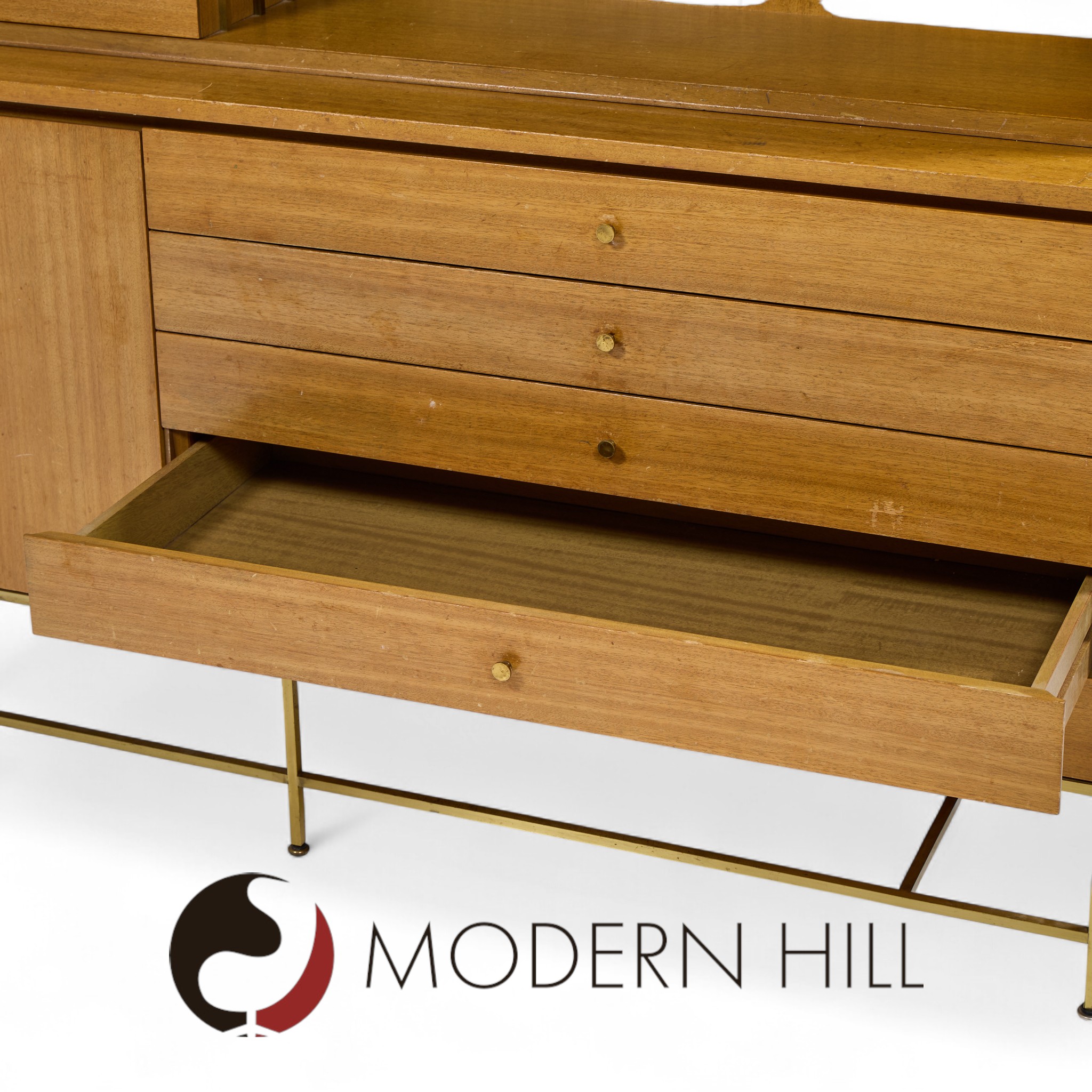 Paul Mccobb for Calvin Mid Century Buffet and Hutch