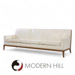 Robsjohn Gibbings for Widdicomb Mid Century Walnut Sofa | Mid Century Modern Furniture - Mid Century Furniture Chicago Robsjohn Gibbings for Widdicomb Mid Century Walnut Sofa