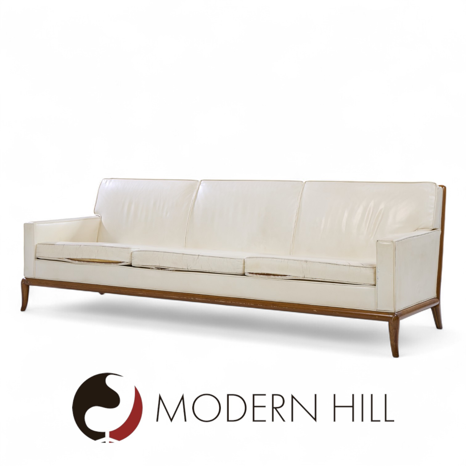 Robsjohn Gibbings for Widdicomb Mid Century Walnut Sofa