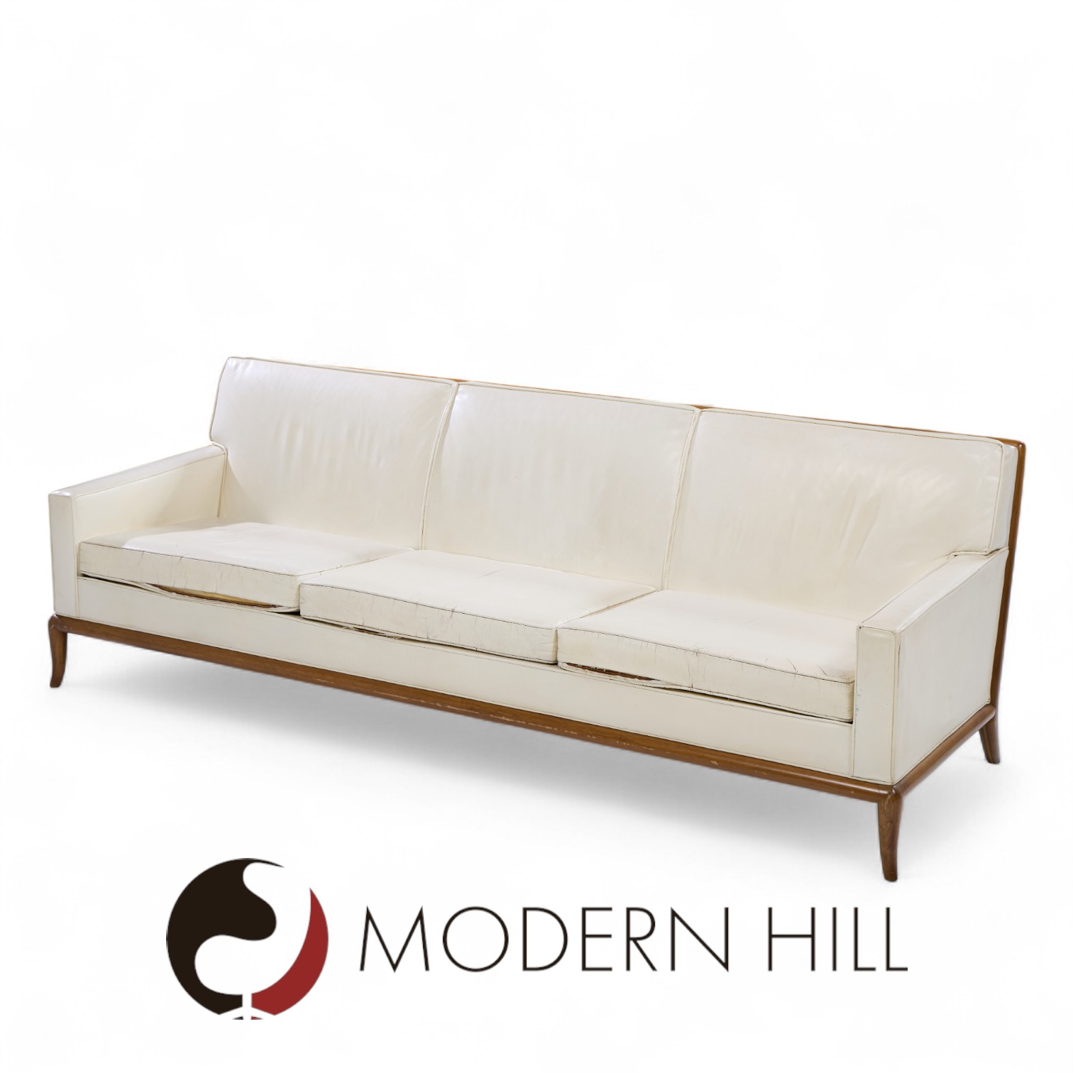 Robsjohn Gibbings for Widdicomb Mid Century Walnut Sofa