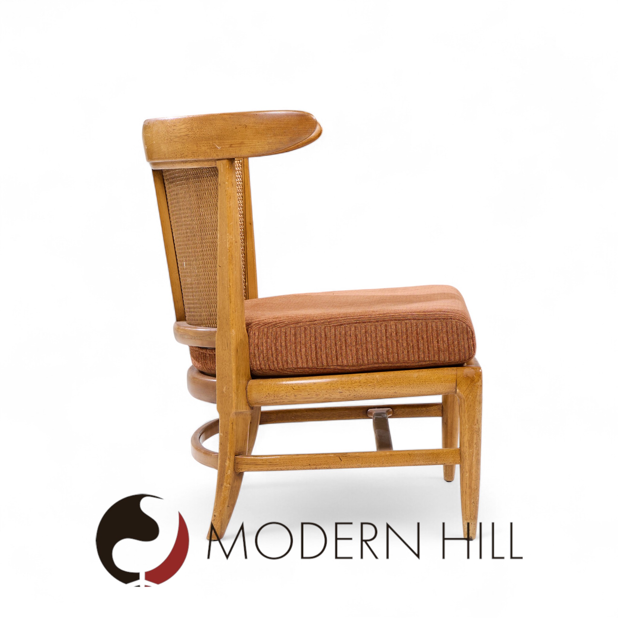 Tomlinson Mid Century Slipper Chairs Pair