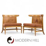 Tomlinson Mid Century Slipper Chairs Pair