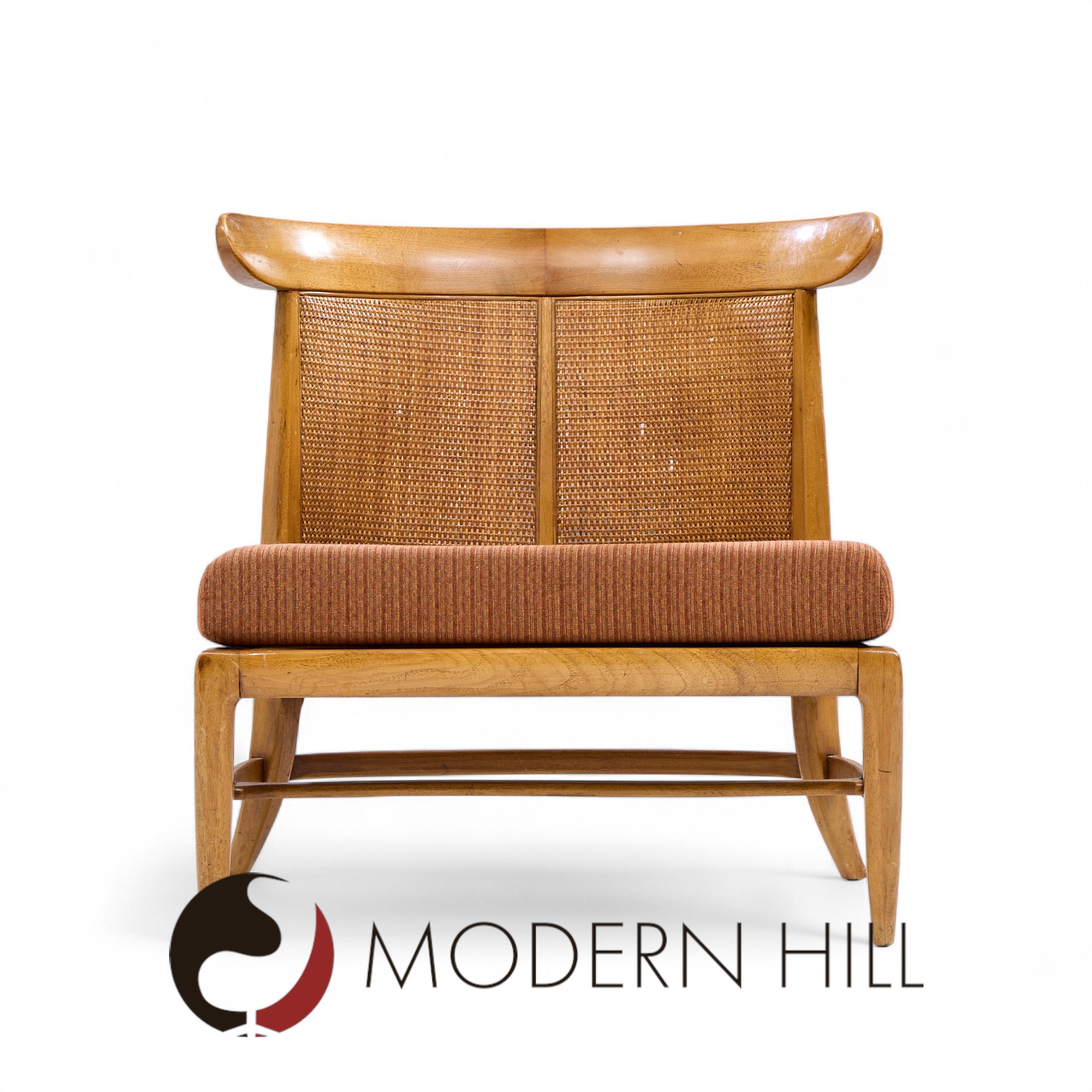 Tomlinson Mid Century Slipper Chairs Pair