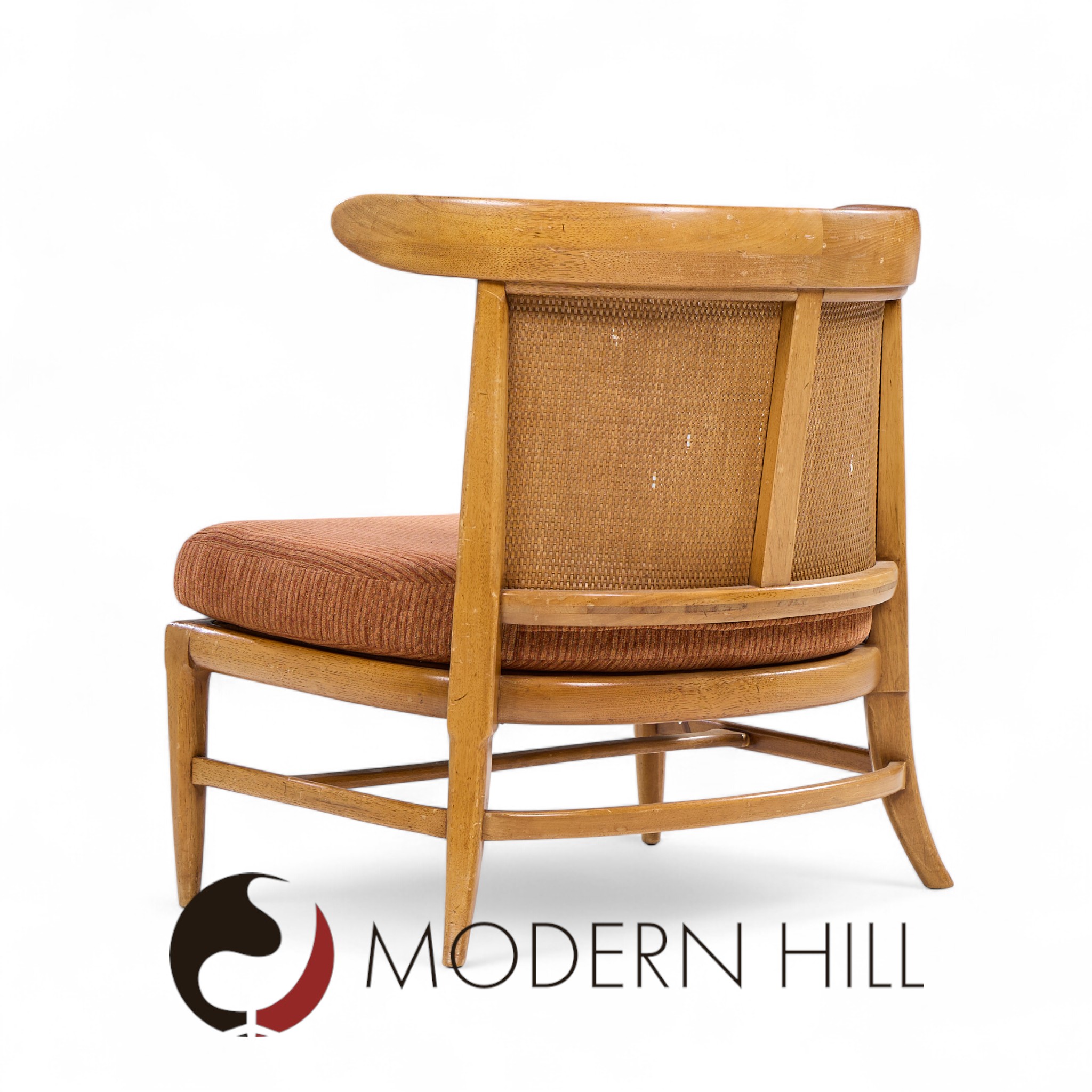 Tomlinson Mid Century Slipper Chairs Pair