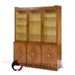 Tommi Parzinger for Charak Modern Mid Century Mahogany Breakfront China Cabinet | Mid Century Modern Furniture - Mid Century Furniture Chicago Tommi Parzinger for Charak Modern Mid Century Mahogany Breakfront China Cabinet