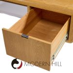 Vladimir Kagan Style Gianni Walnut and Lucite Executive Desk | Mid Century Modern Furniture - Mid Century Furniture Chicago Vladimir Kagan Style Gianni Walnut and Lucite Executive Desk