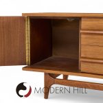 Young Manufacturing Mid Century Walnut Curved Credenza and Hutch | Mid Century Modern Furniture - Mid Century Furniture Chicago Young Manufacturing Mid Century Walnut Curved Credenza and Hutch