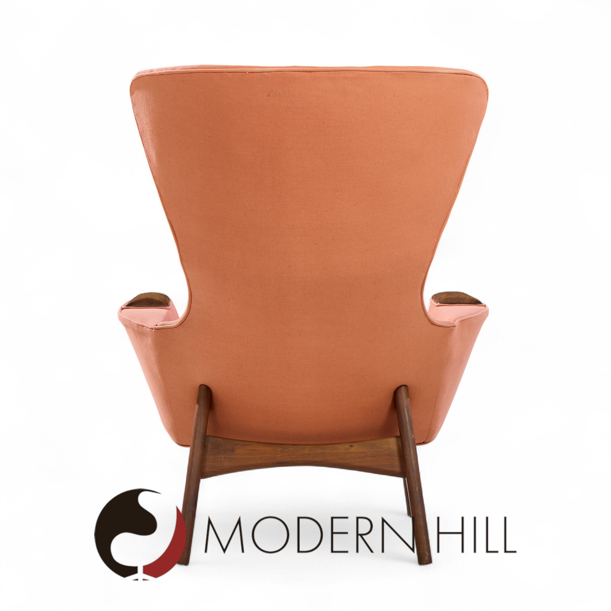 Adrian Pearsall for Craft Associates 2231-c Mid Century Walnut Wing High Back Chair